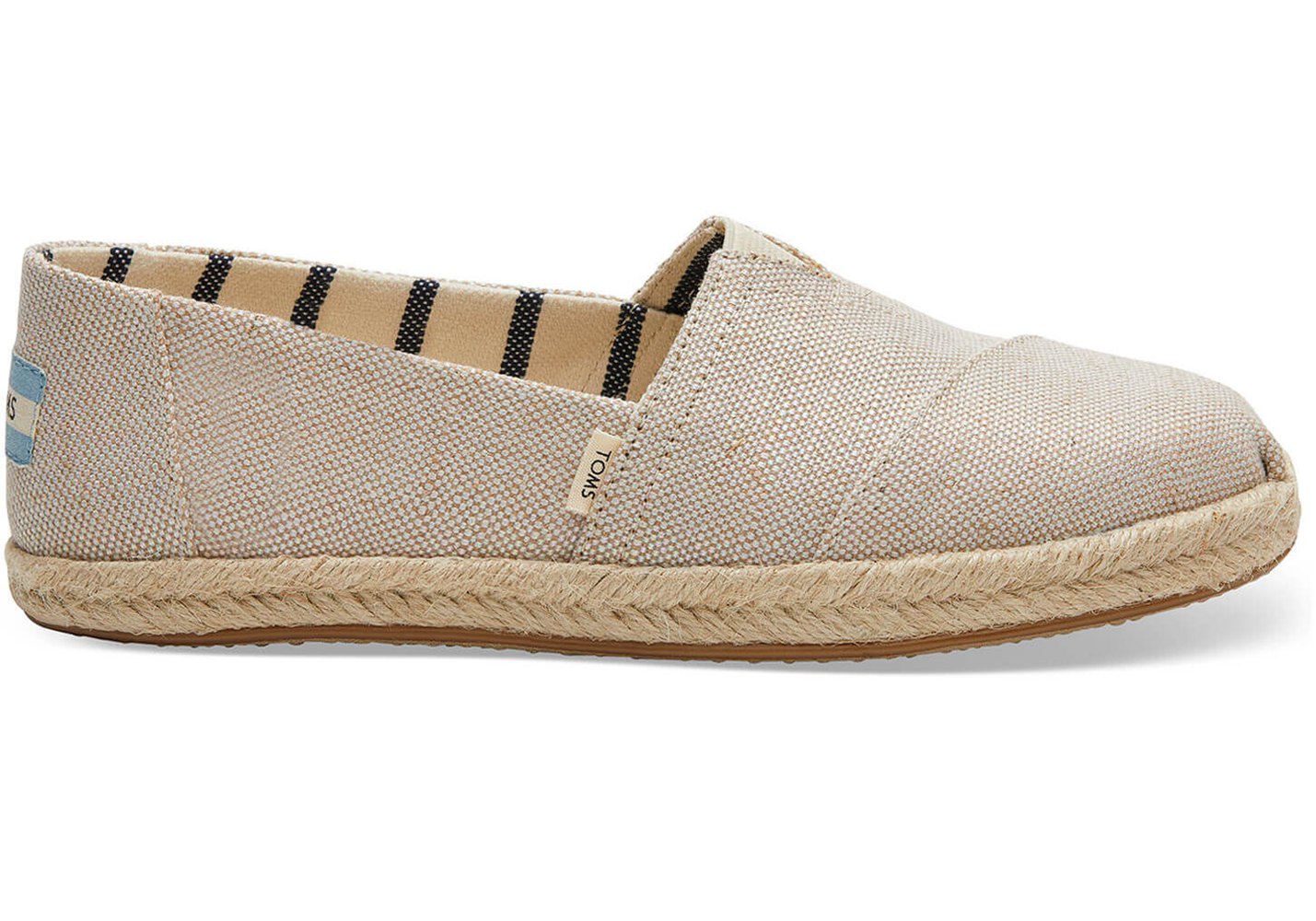 Toms Alpargata Metallic Espadrille Beige - Womens - 59381-PDRS